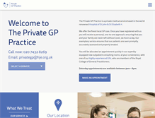 Tablet Screenshot of privategppractice.org.uk